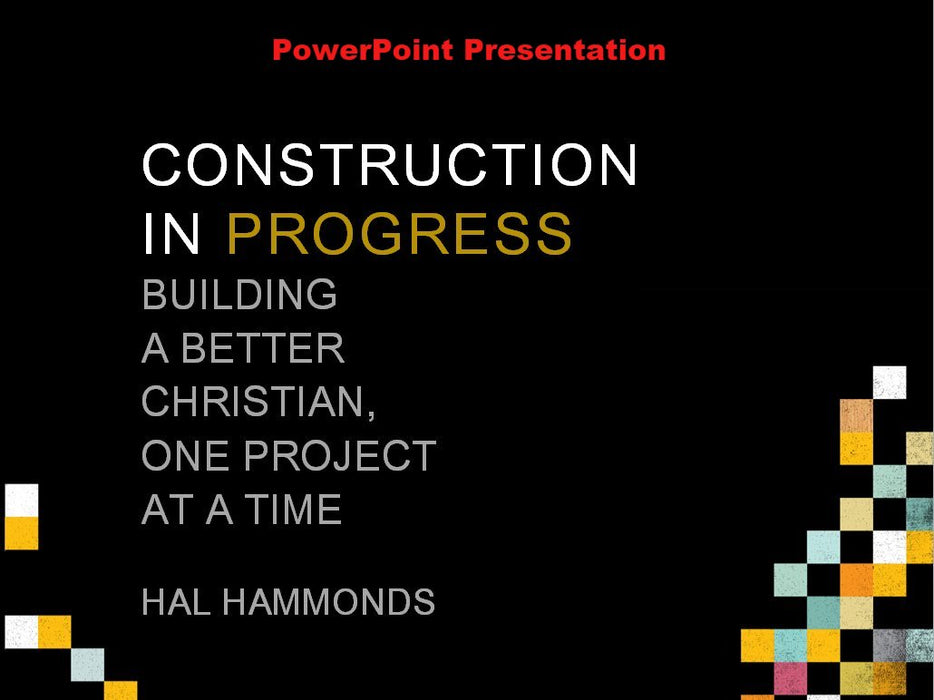 Construction In Progress - Downloadable PowerPoint Presentation