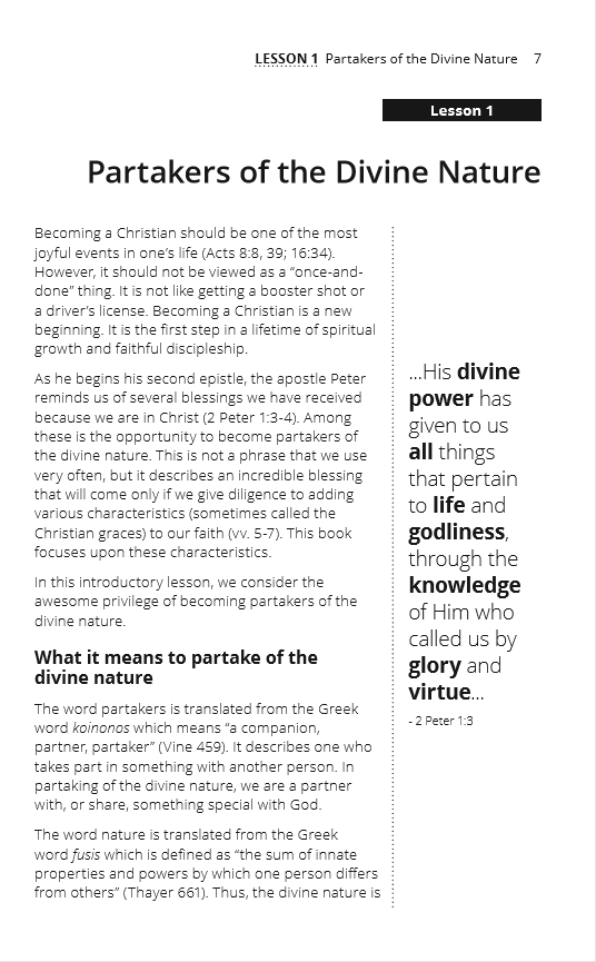 Add To Your Faith: A Study of the Christian Graces