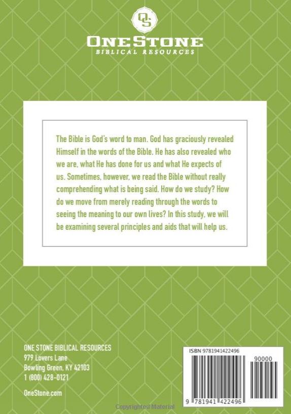 One Lesson Bible Study How to Study the Bible — One Stone Biblical Resources