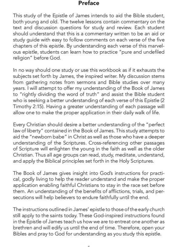 James: Pure and Undefiled Religion