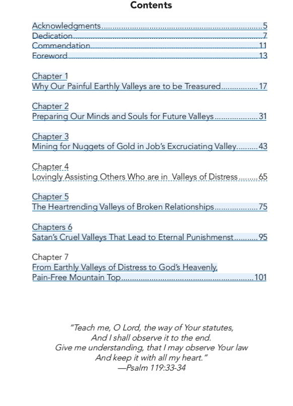 Mining for God's Gold in Life's Dark Valleys