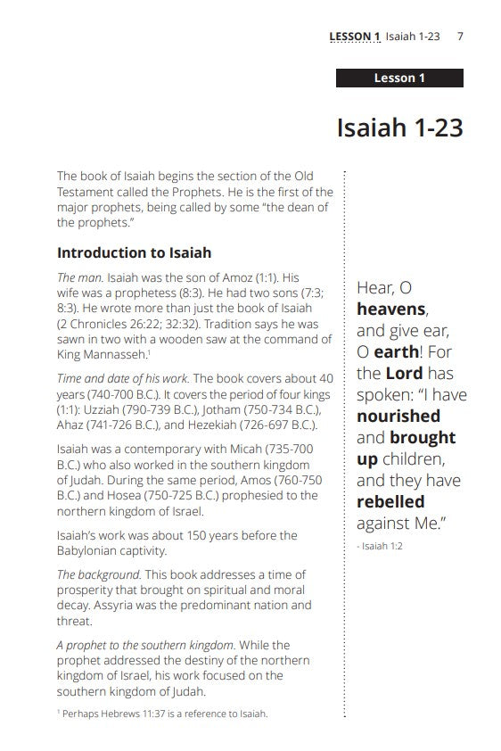 A Study of the Major Prophets