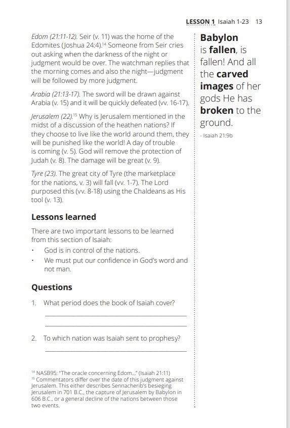 A Study of the Major Prophets