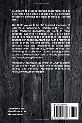 Handling Accurately the Word of Truth