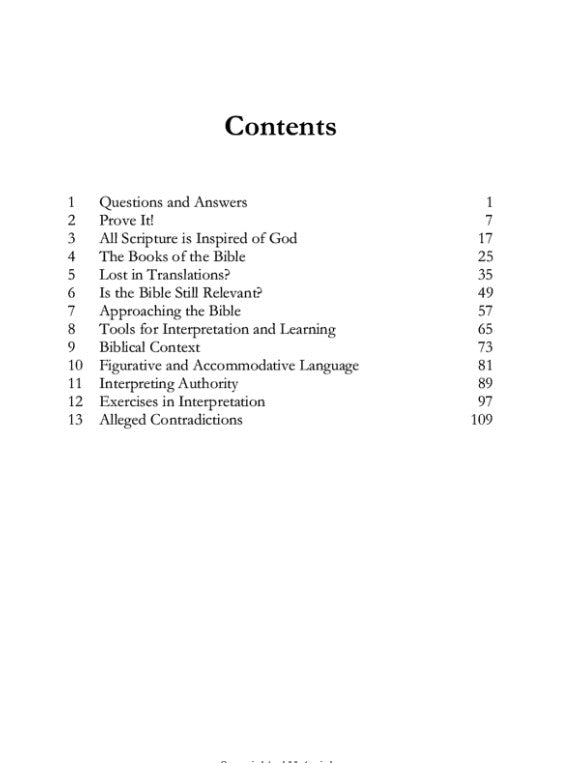 Handling Accurately the Word of Truth