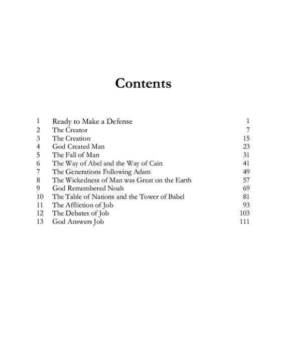 Before Abraham Was: Genesis 1-11 & Job