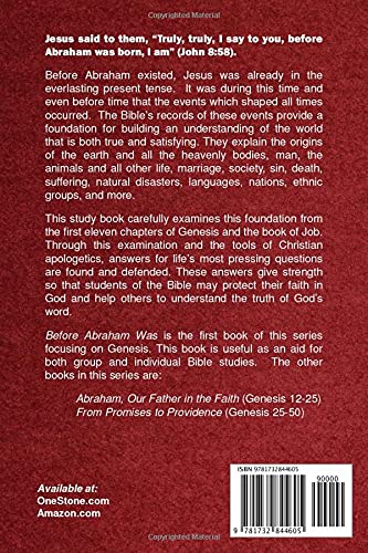 Before Abraham Was: Genesis 1-11 & Job