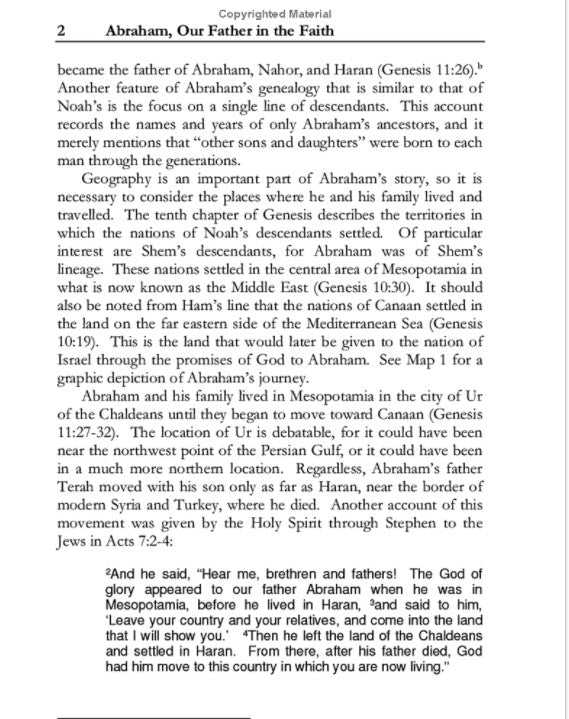 Abraham, Our Father in the Faith: Genesis 12-25