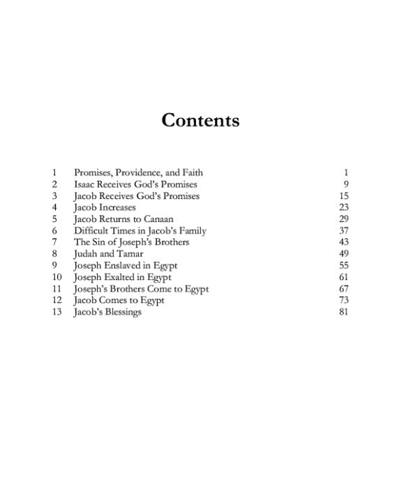 From Promises to Providence: (Genesis 25-50)