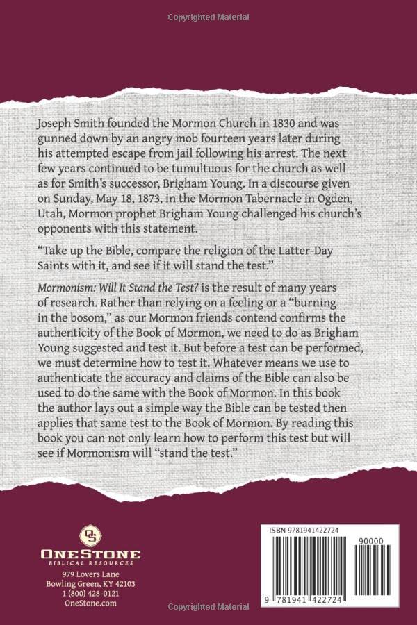 Mormonism: Will It Stand the Test? Workbook