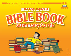 Bible Book Summary Cards, Extra Large - Bible Study Guide for All Ages - 11x14 Full Color