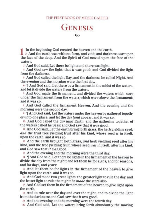 KJV Single Column, Wide-Margin Bible Brown Leathertouch