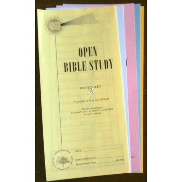 Open Bible Study Worksheet