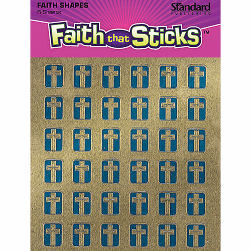 Embossed Foil Cross Miniature Stickers