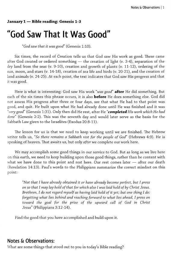 Daily Notes & Observations