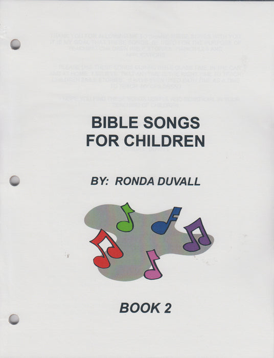 Bible Songs Book 2