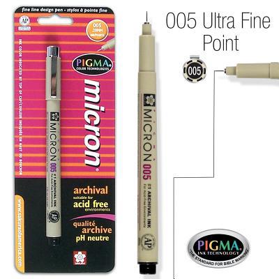 Micron Pen Black Ultrafine (005)