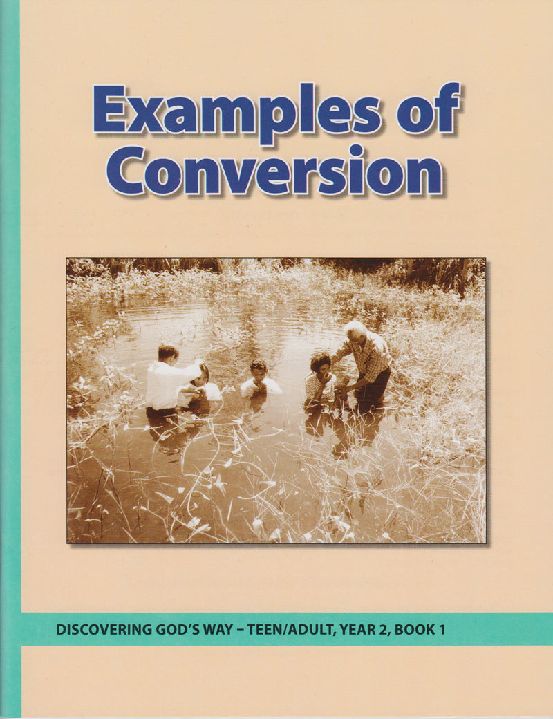 Examples of Conversion (Teen/Adult 2:1) — One Stone Biblical Resources