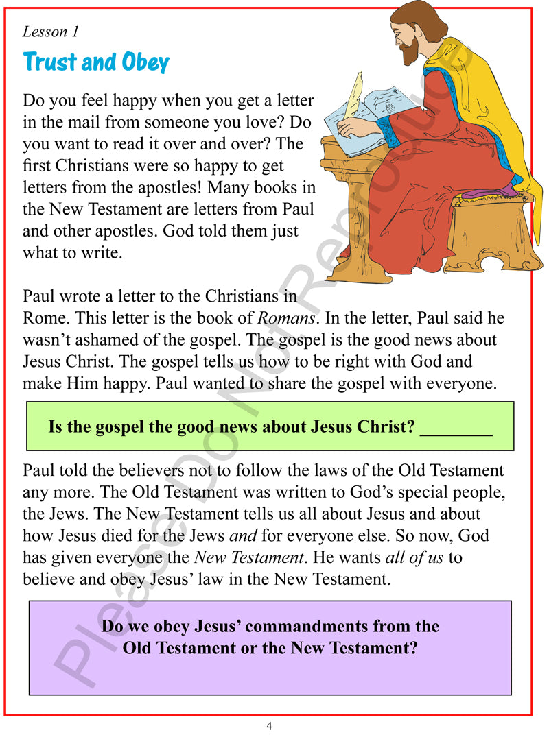 Lesson One Sample page 2