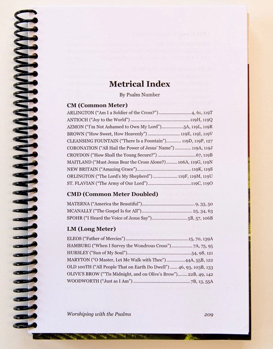 Worshiping with the Psalms Psalter