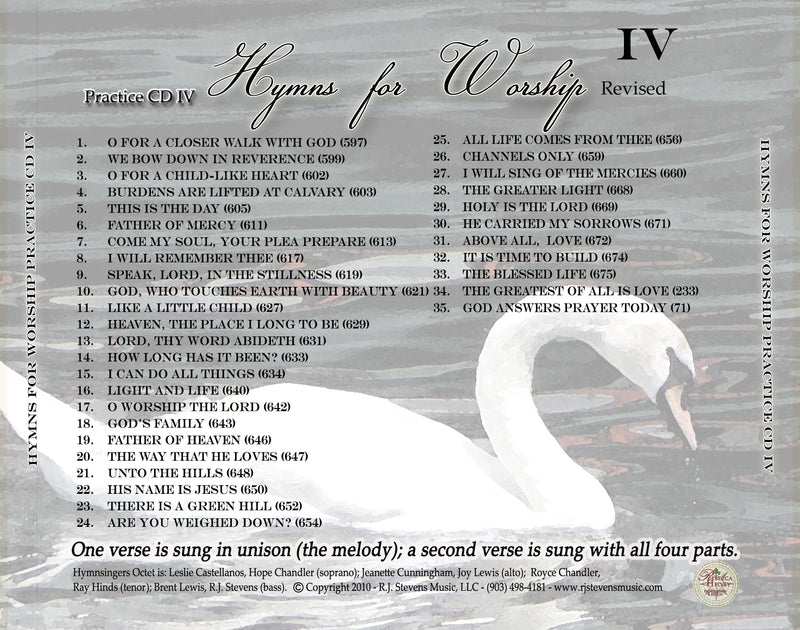 Hymns For Worship Practice CD #4