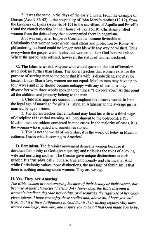 The Amazing Women of the Bible