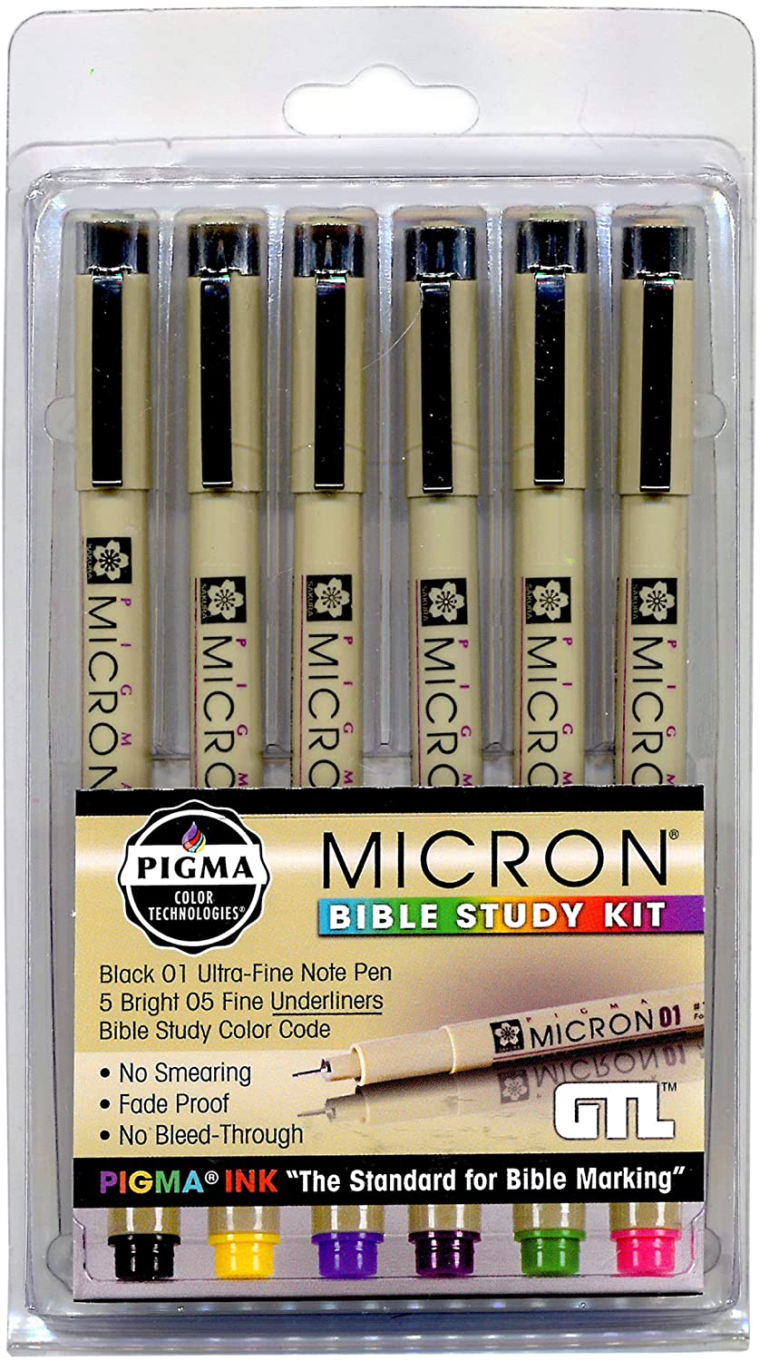 PIGMA Micron 005, Ultra Fine Bible Note Pen/Underliner, Blue