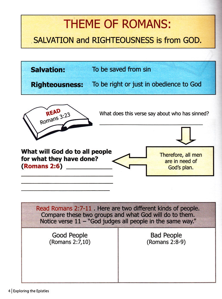 Exploring the Epistles Part 1 (Primary 3:3) Student