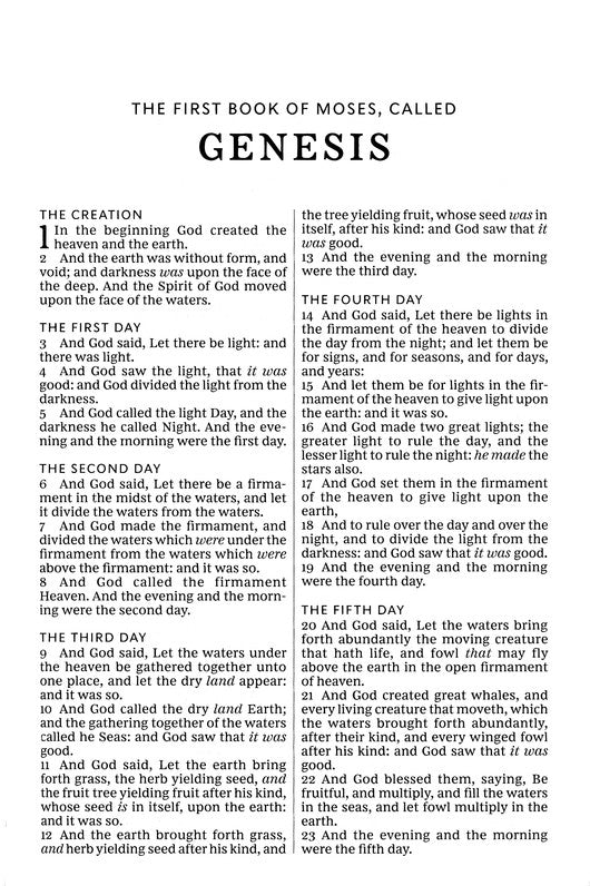 KJV Large Print Thinline Bible Comfort Print Black Leathersoft