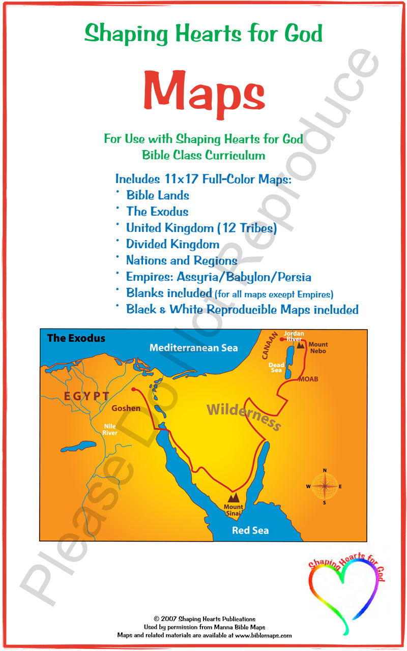 Shaping Hearts Old Testament Map Set
