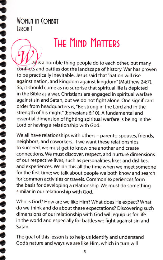 Women in Combat Against Sin and Satan