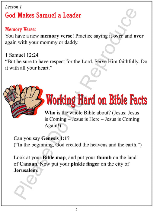 Loving Hearts and Working Hands Level 1 Student Book - 1 Samuel to 1 Kings 11