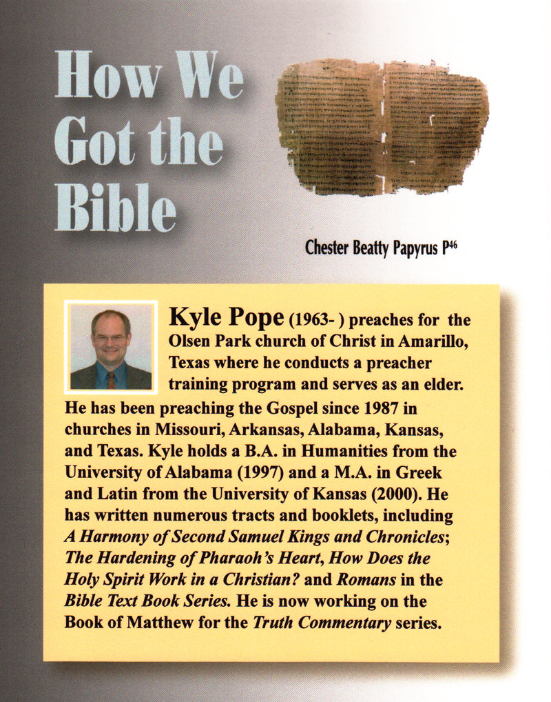 How We Got the Bible