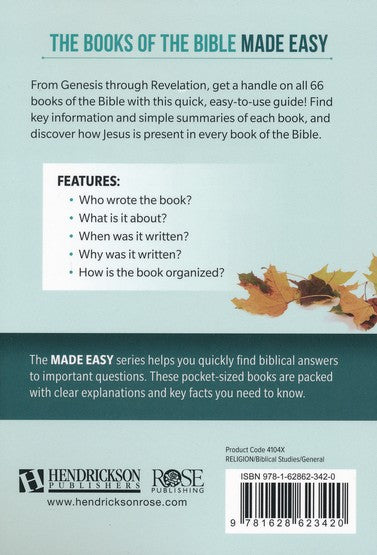 The Books of the Bible Made Easy