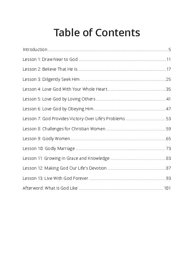 Drawing Nearer to God