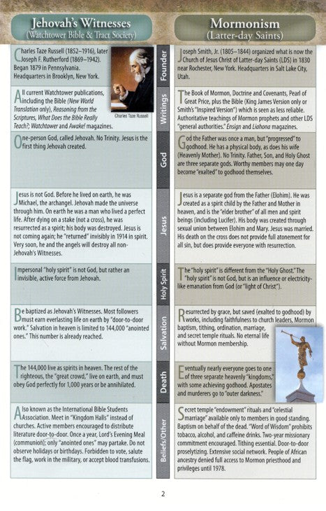 Christianity, Cults & Religions Pamphlet