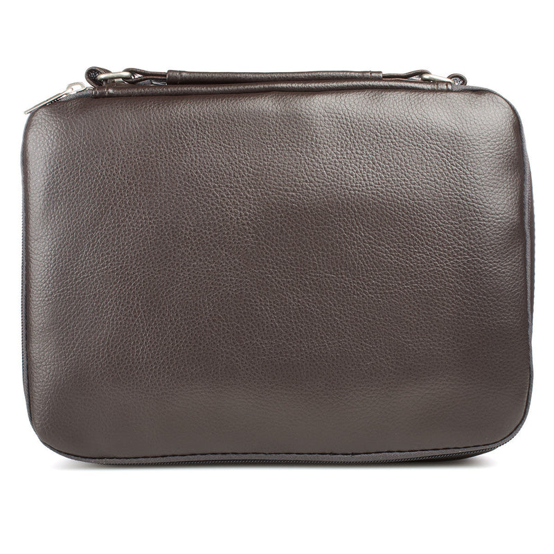 Two-Fold Organizer Bible Cover Brown LuxLeather XL