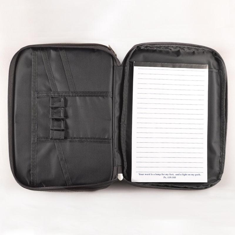 Two-Fold Organizer Bible Cover Brown LuxLeather Large