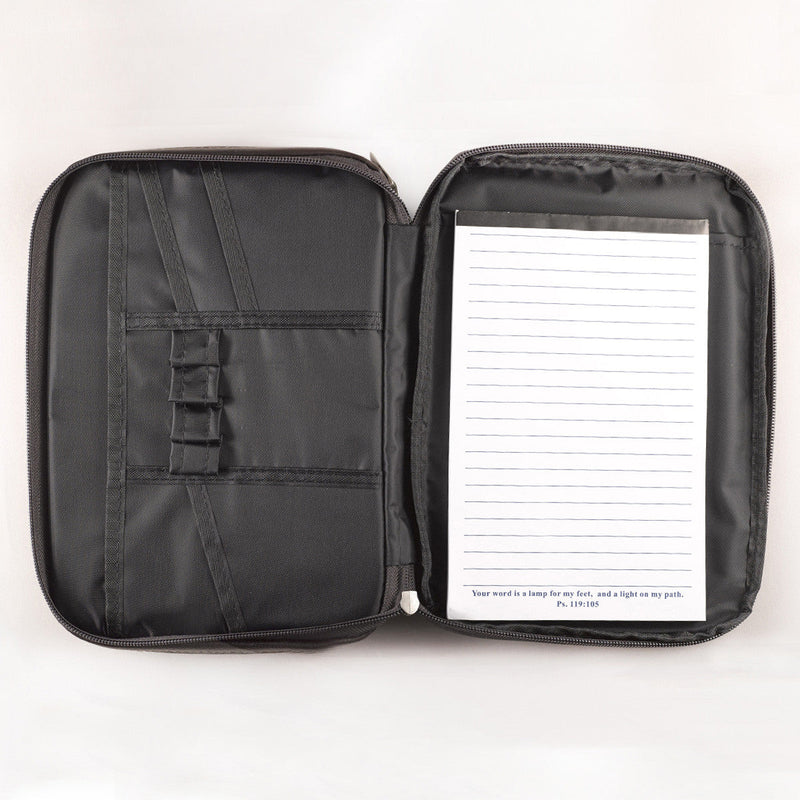 Two-Fold Organizer Bible Cover Brown LuxLeather XL