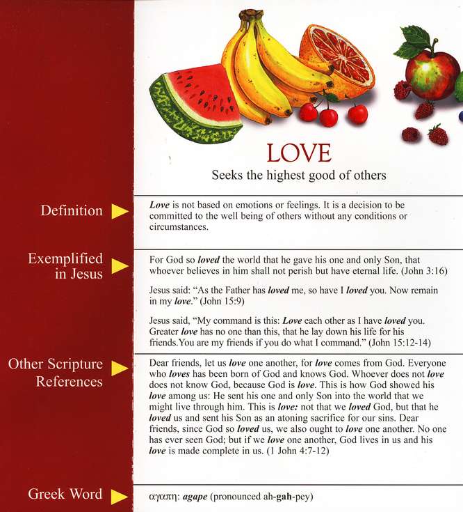 Fruit of the Spirit Pamphlet