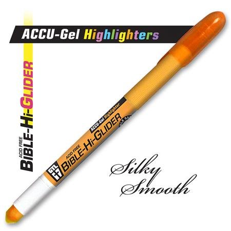Accu-Gel Bible Hi-Glider Highlighter, Orange