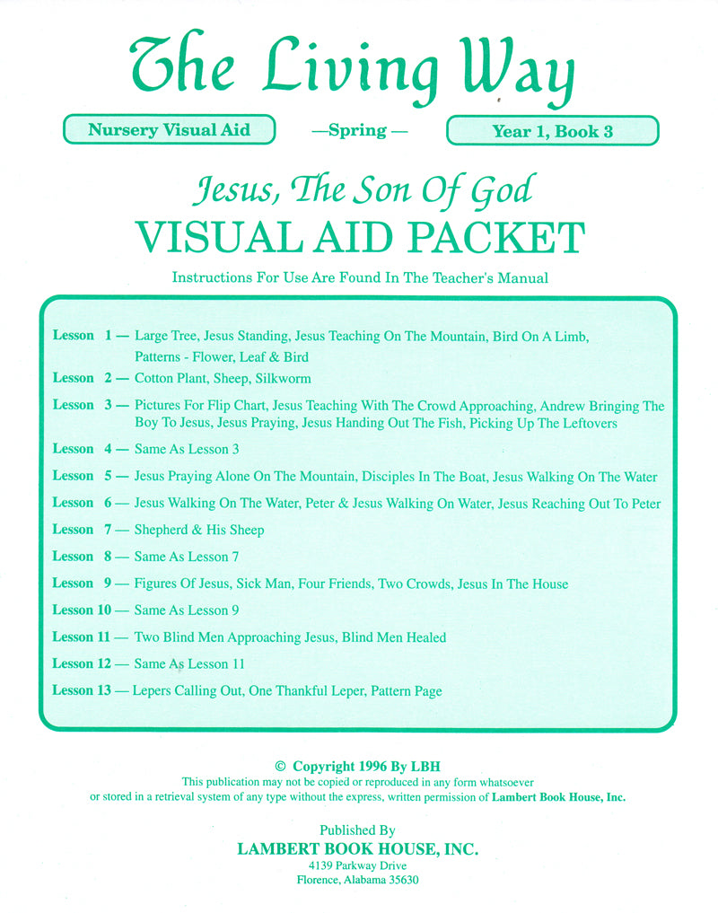 Nursery 1:3 VIS - Jesus - Son of God