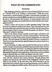 What Do You Communicate? Introduction