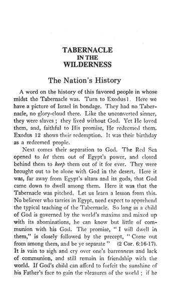 Tabernacle in the Wilderness: A Study of Christ in the Tabernacle, the Offerings, and the Priesthood