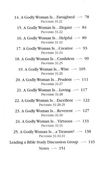 Discovering the Treasures of a Godly Woman: Proverbs 31