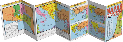 Mapas Biblicos Antes Y Ahora Folleto (Then & Now Bible Maps Pamphlet)
