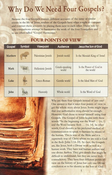 Gospels Side by Side Pamphlet