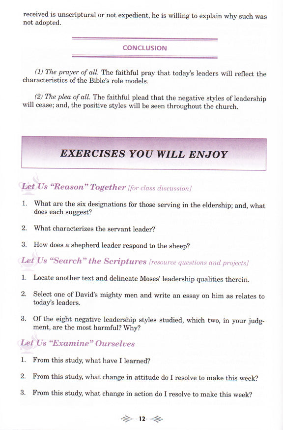 Leadership Lesson 1-12