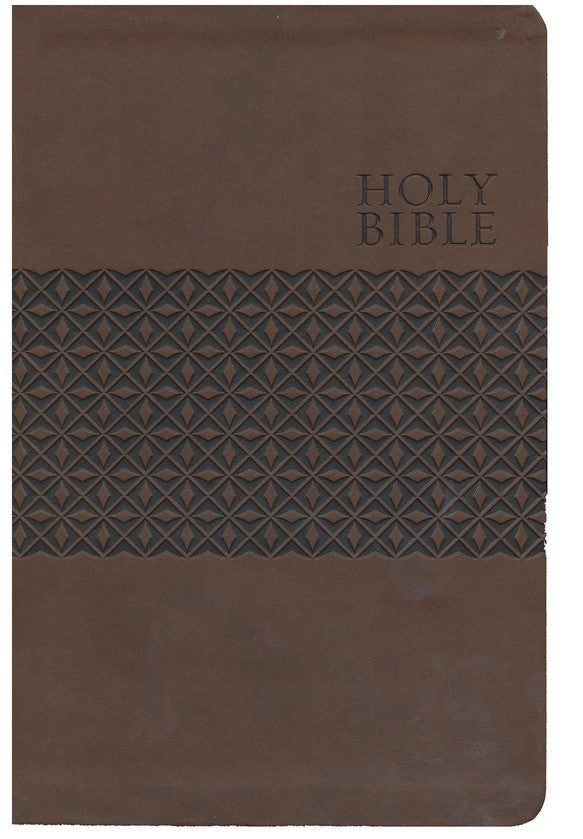 KJV LP Study Bible Earth Brown Leathersoft Indexed