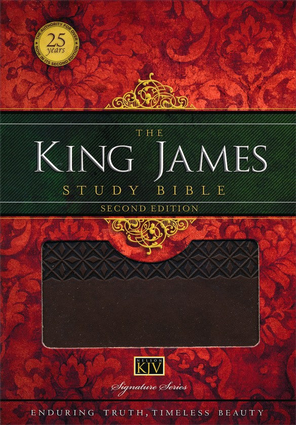 KJV LP Study Bible Earth Brown Leathersoft Indexed